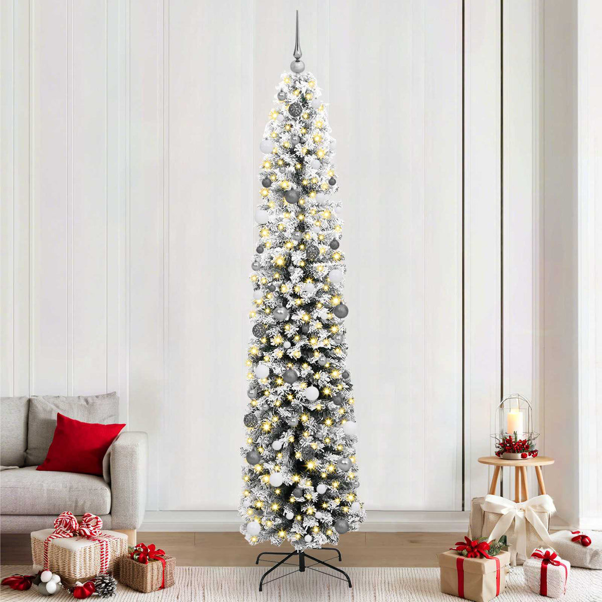 Sapin De Noël Artificiel Vert Pvc Et Acier Et Plastique