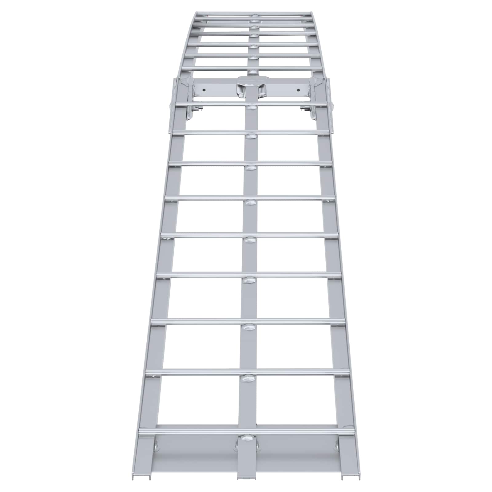 Rampe De Moto Argenté 340 Kg Par Pièce Aluminium