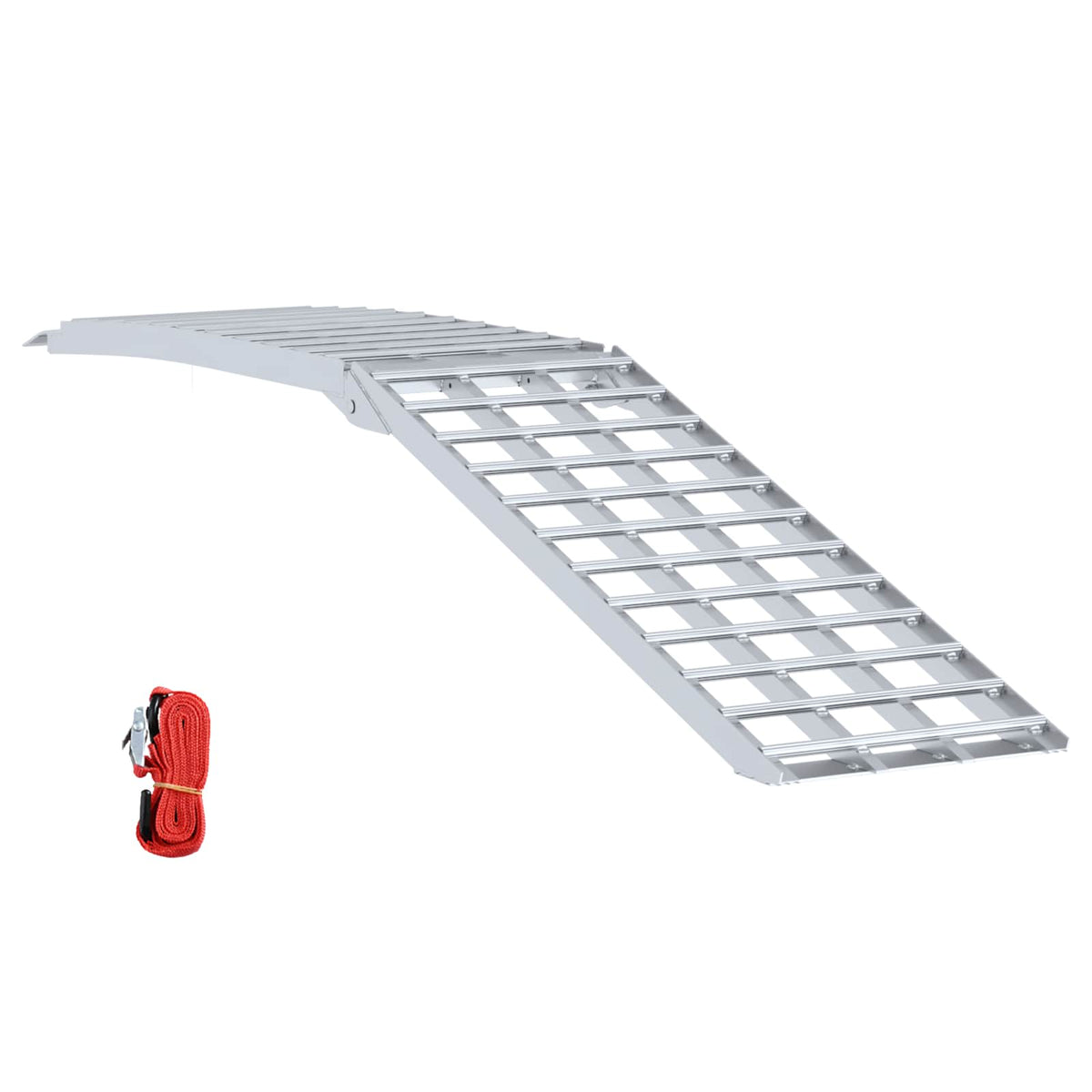 Rampe De Moto 680 Kg Argenté 680 Kg Aluminium