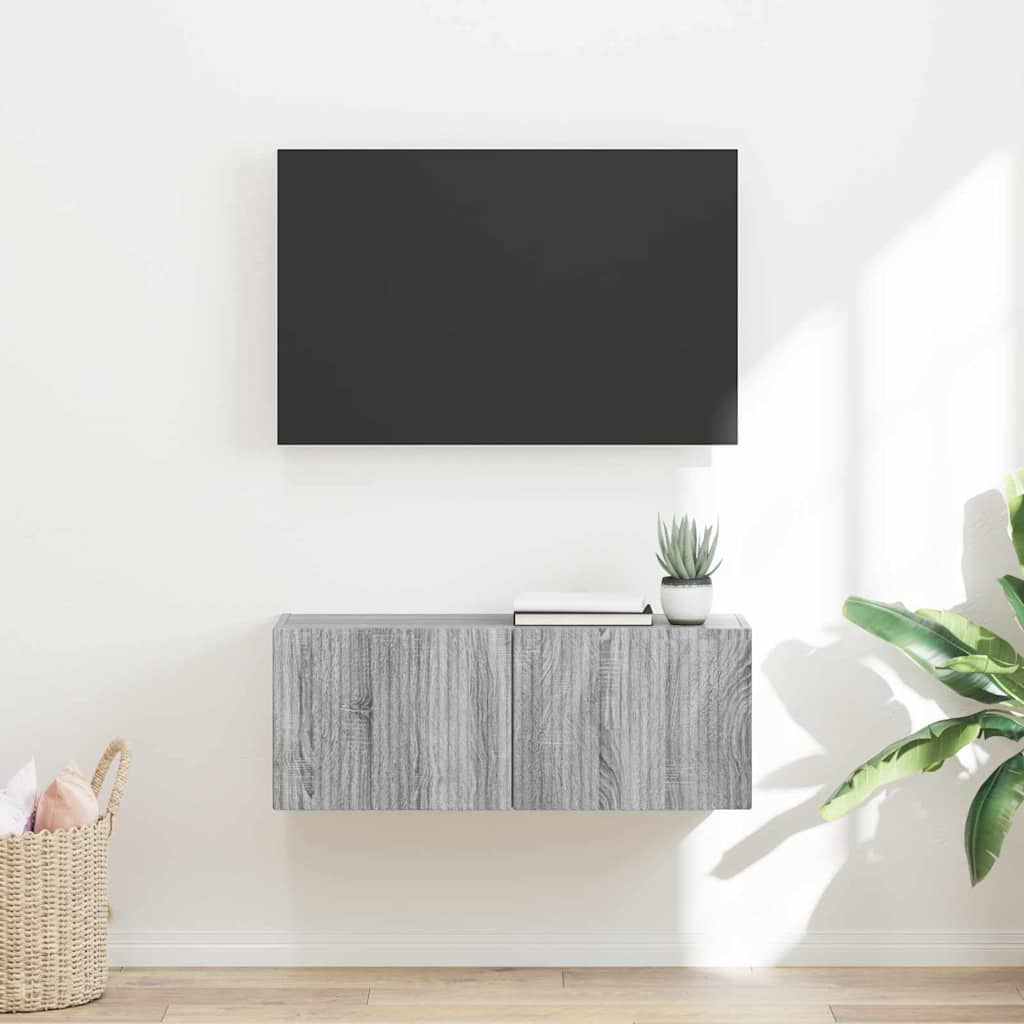 Meuble Tv Mural Bois D'ingénierie