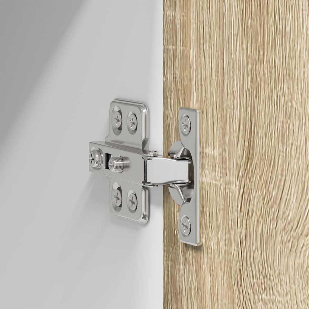 Armoire Suspendue Chêne Sonoma Et Blanc 50 X 31 X 40 Cm