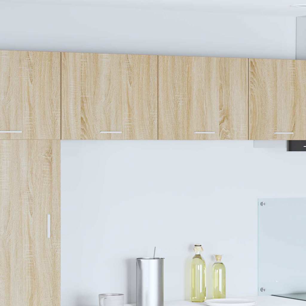Armoire Suspendue Chêne Sonoma Et Blanc 50 X 31 X 40 Cm