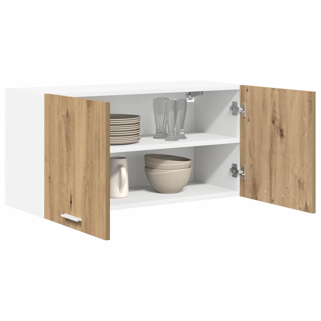 Armoire Suspendue Chêne Artisanal 80 X 31 X 40 Cm