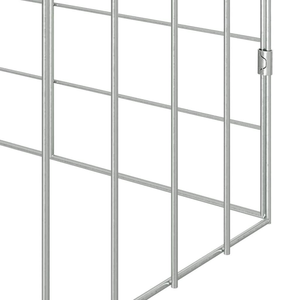 Cage Pour Lapins Argent 100 X 78 X 78 Cm Acier Galvanisé