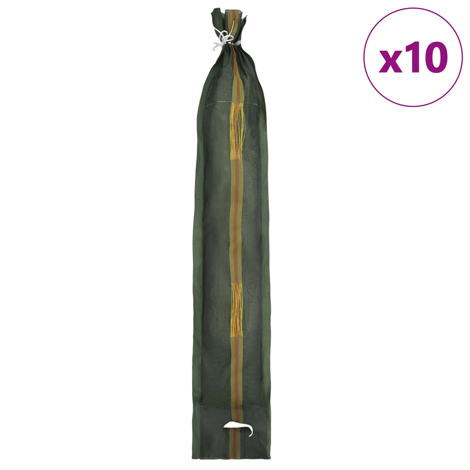 Sacs De Sable 10 Pc Vert Foncé Hdpe