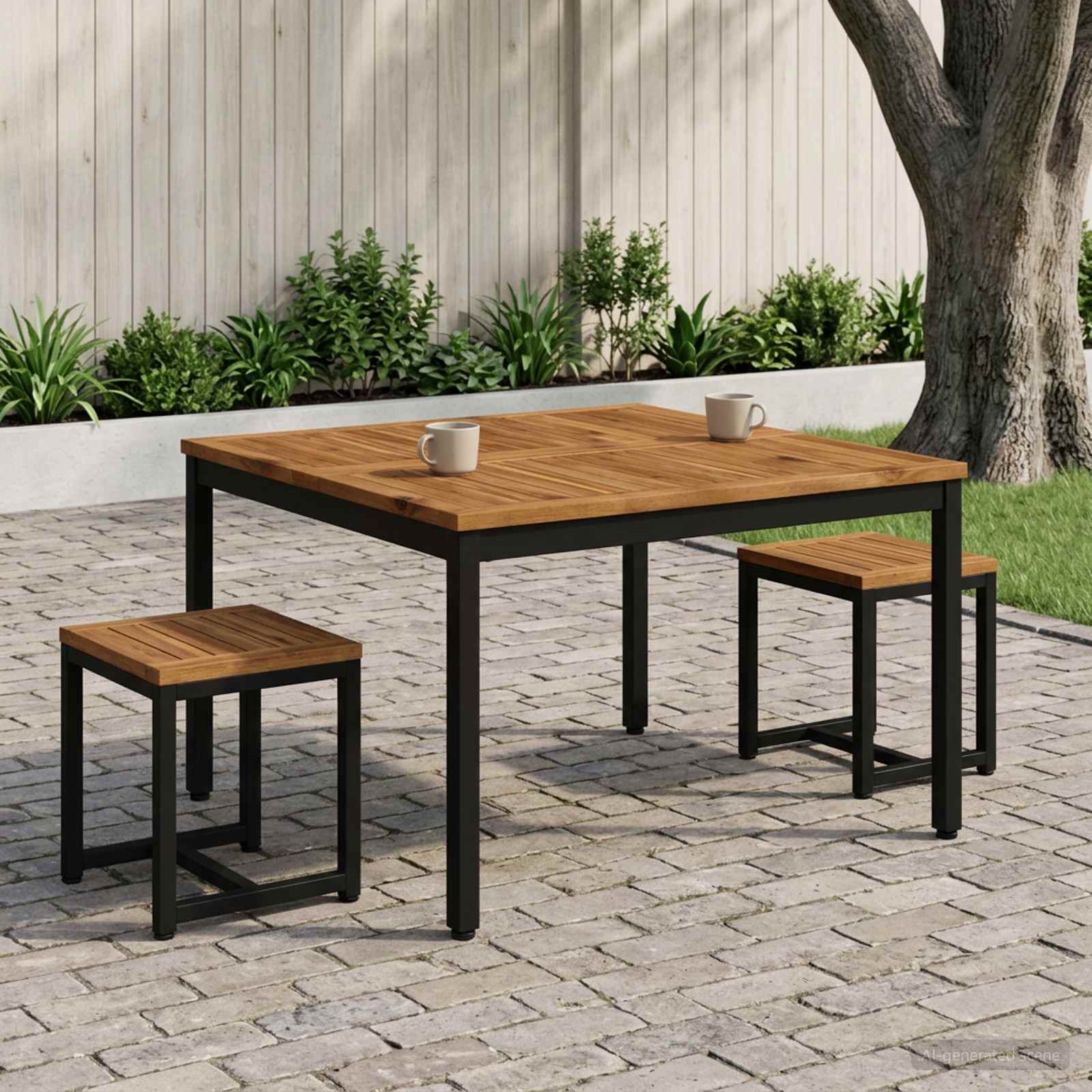 Table Basse Bois D'acacia Massif