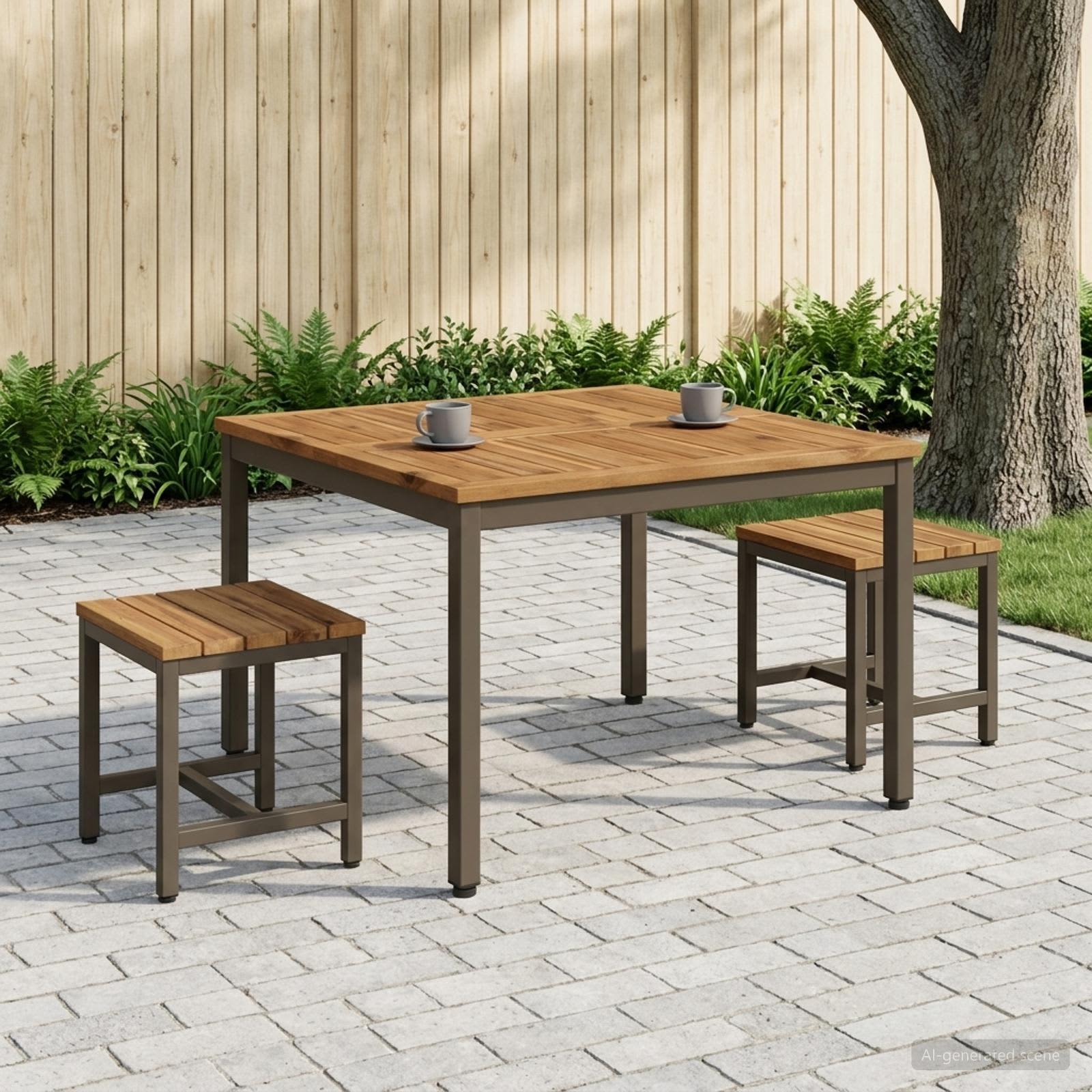 Table Basse Bois D'acacia Massif
