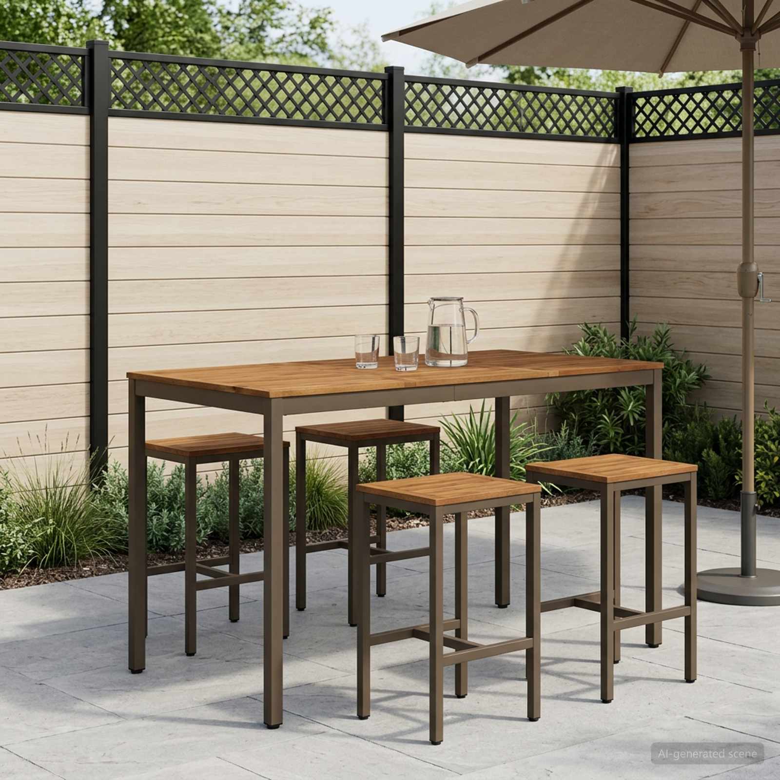Table De Bar De Jardin