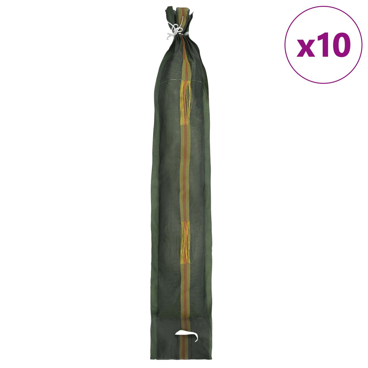 Sacs De Sable 10 Pc Vert Foncé Hdpe