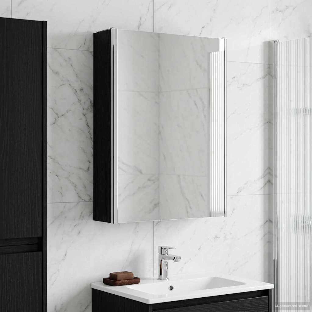 Armoire Miroir De Salle De Bain 53,5 X 15,5 X 70 Cm