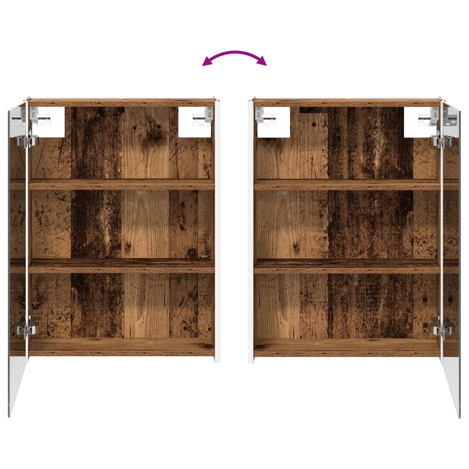Armoire Miroir De Salle De Bain 53,5 X 15,5 X 70 Cm