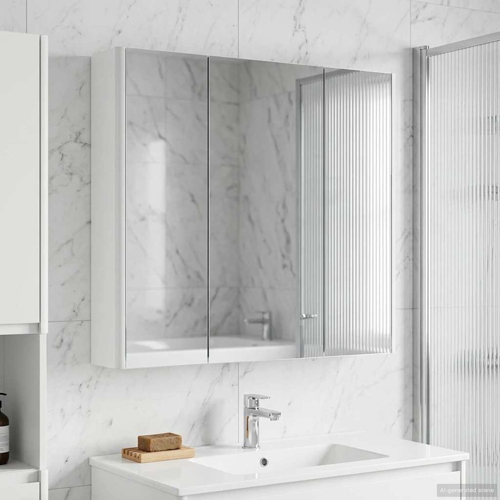 Armoire Miroir De Salle De Bain 53,5 X 15,5 X 70 Cm