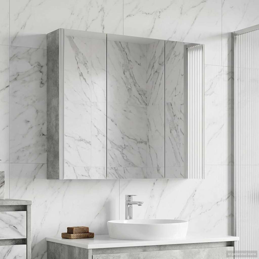 Armoire Miroir De Salle De Bain 53,5 X 15,5 X 70 Cm