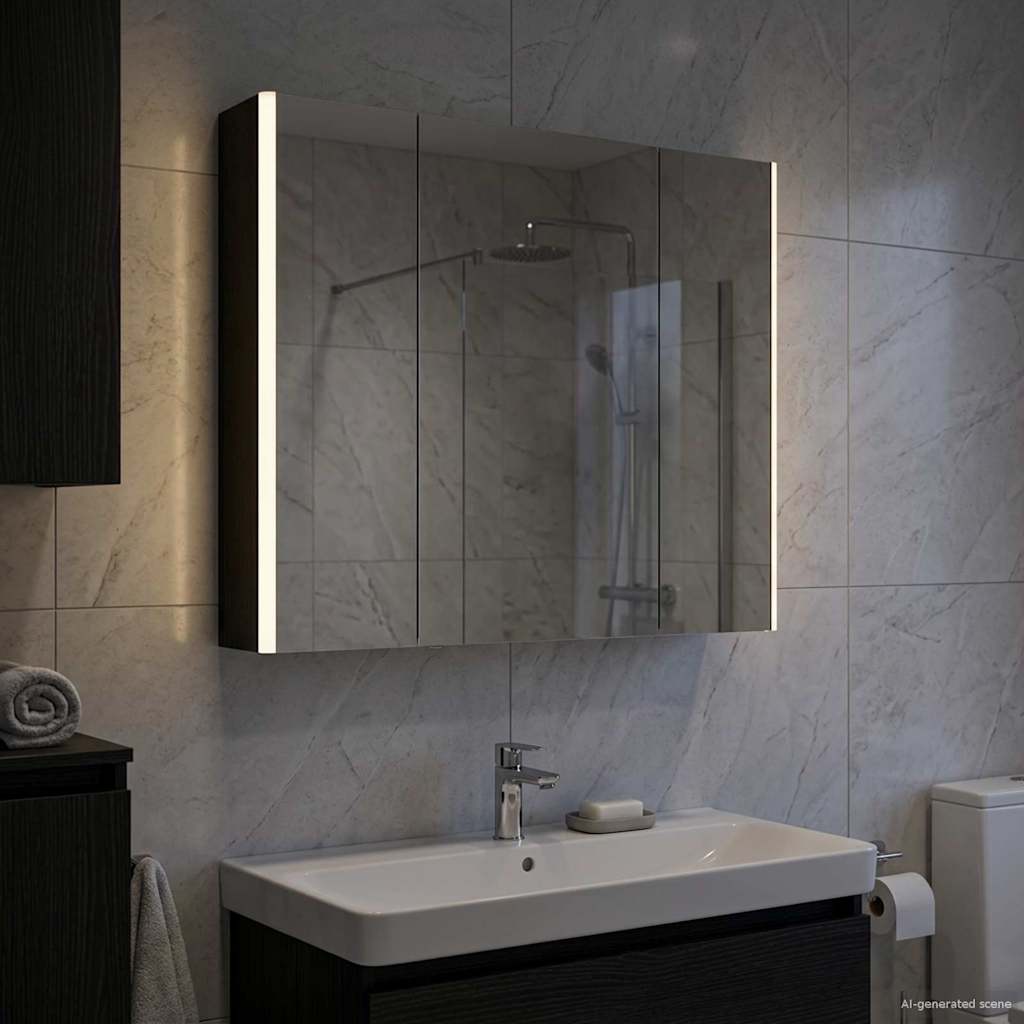 Armoire Miroir De Salle De Bain 53,5 X 15,5 X 70 Cm