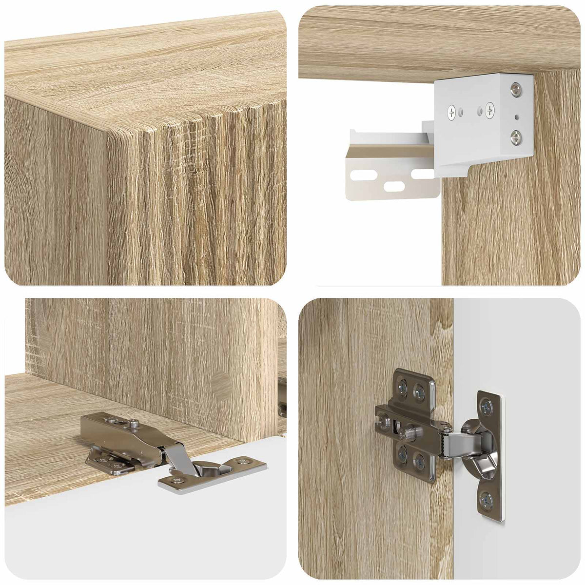 Ensemble Meuble Tv 5 Pc Chêne Sonoma Bois D'ingénierie