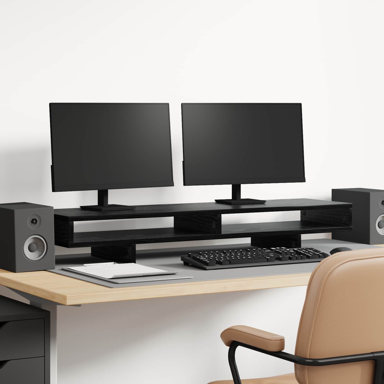 Support De Moniteur Bois D'ingénierie