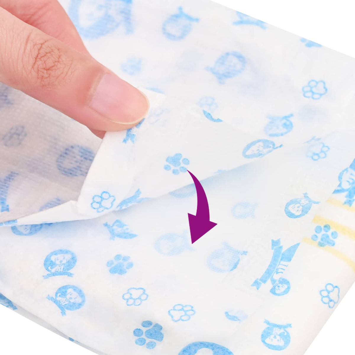 Protection Hygiénique Jetable Pour Chien Mâle 30 Pièces Xs