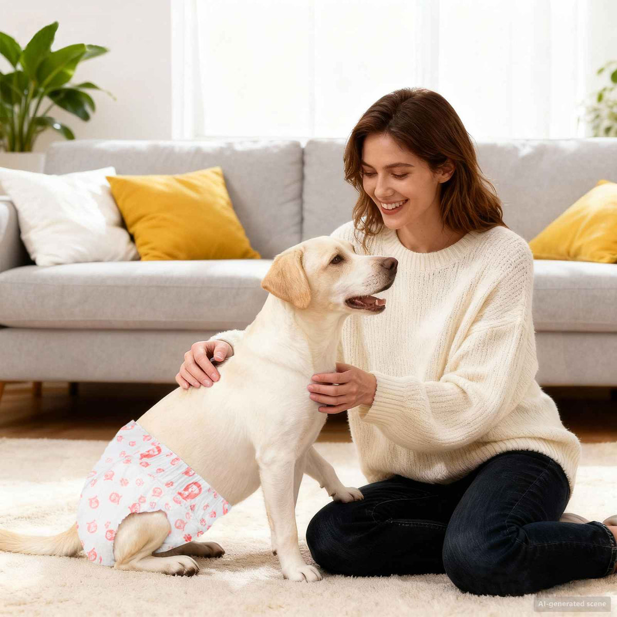 Protection Hygiénique Jetable Pour Chien Mâle 30 Pièces Xs