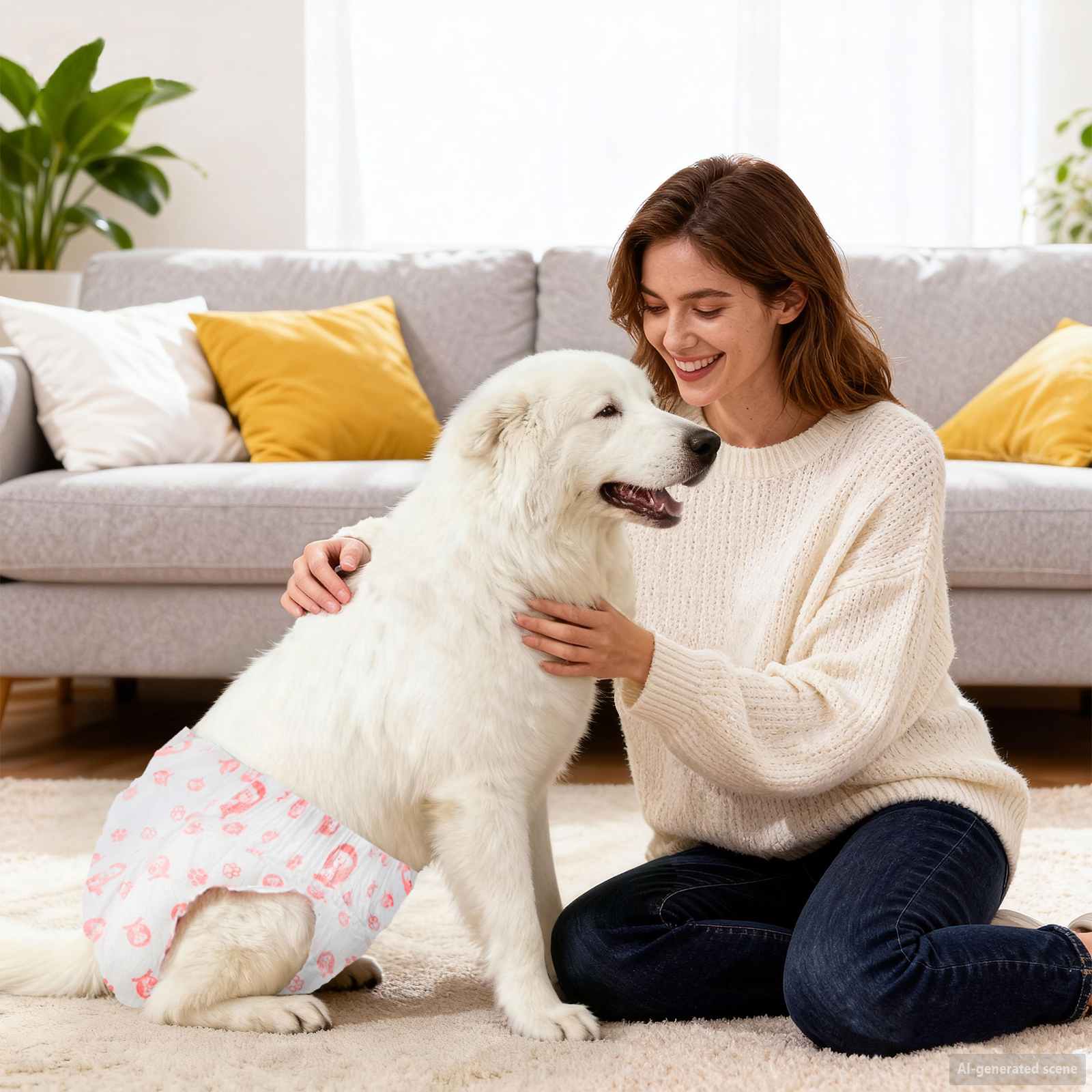 Protection Hygiénique Jetable Pour Chien Mâle 30 Pièces Xs