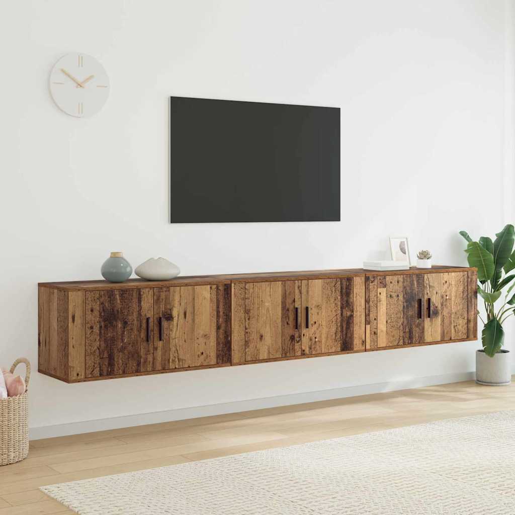 Meubles Tv Muraux 2 Pcs 100X34,5X40 Cm