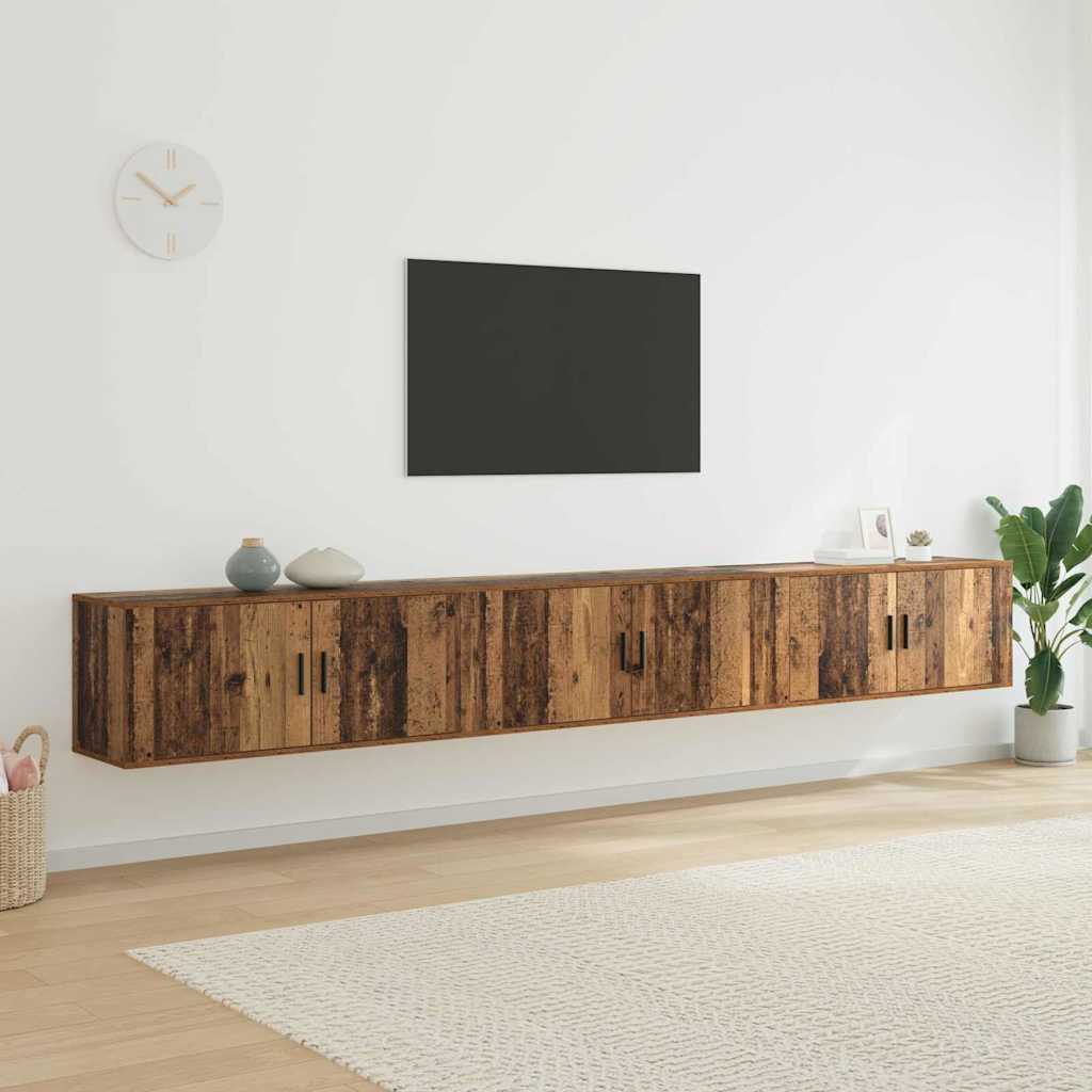 Meubles Tv Muraux 2 Pcs 100X34,5X40 Cm