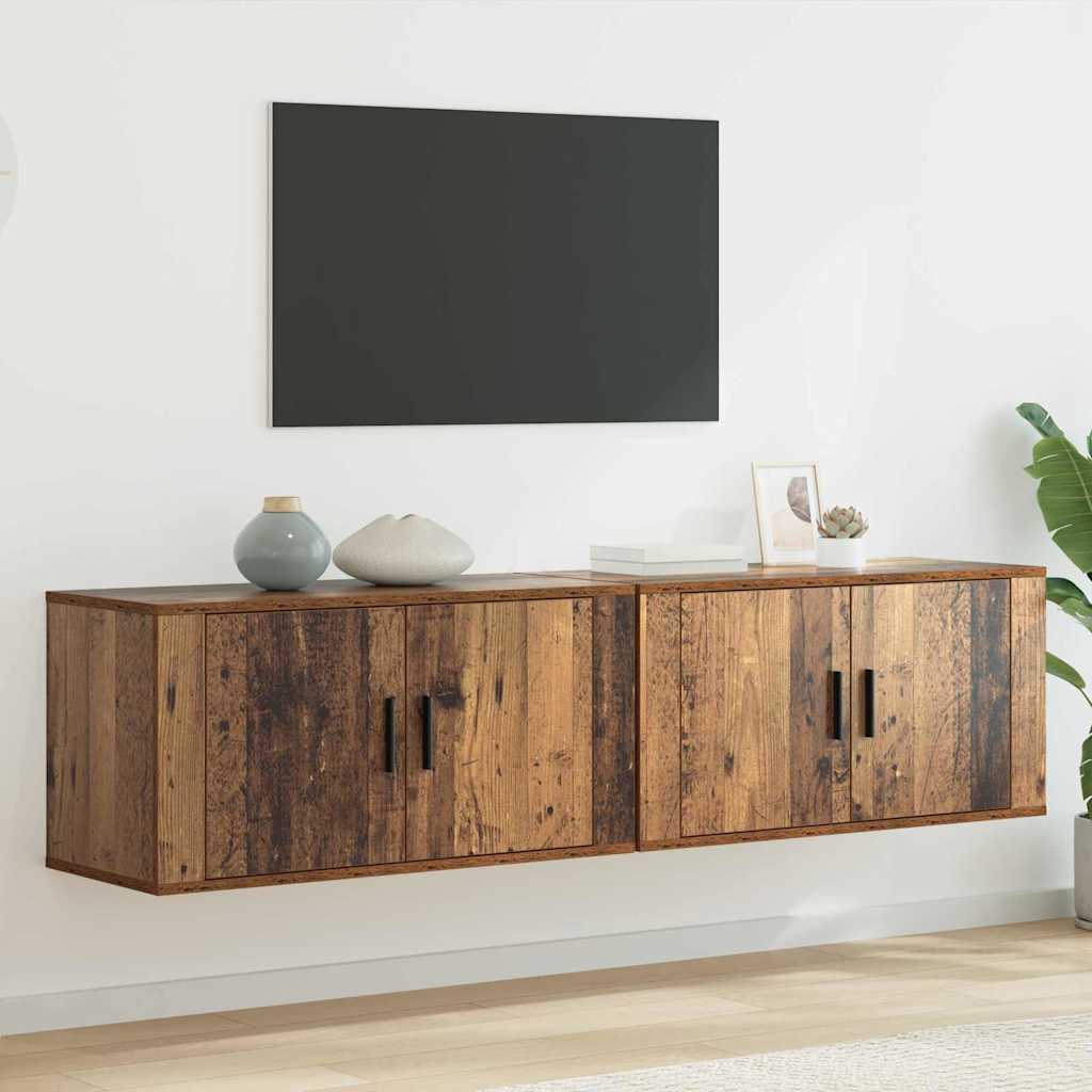 Meubles Tv Muraux 2 Pcs 100X34,5X40 Cm