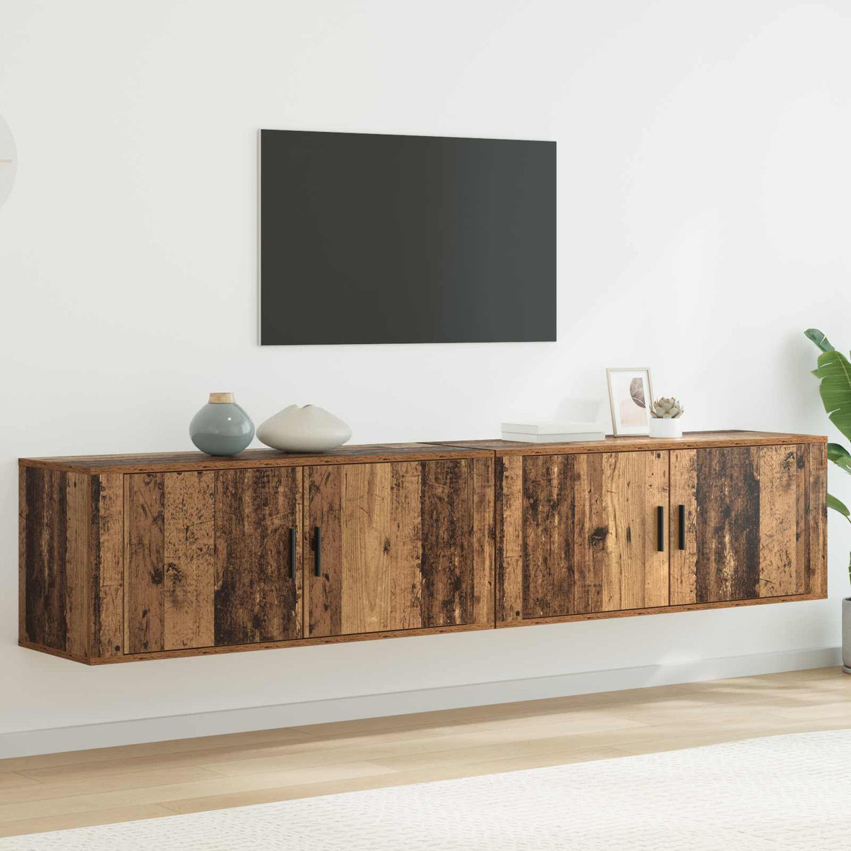 Meubles Tv Muraux 2 Pcs 100X34,5X40 Cm