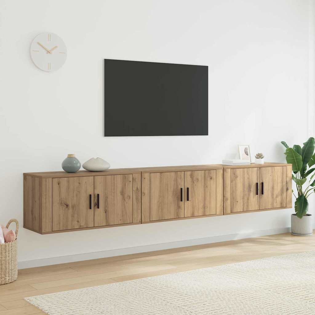 Meubles Tv Muraux 2 Pcs 100X34,5X40 Cm
