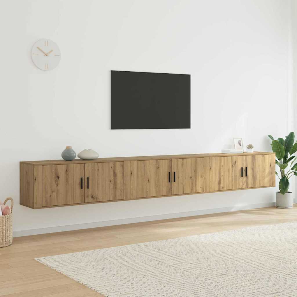 Meubles Tv Muraux 2 Pcs 100X34,5X40 Cm