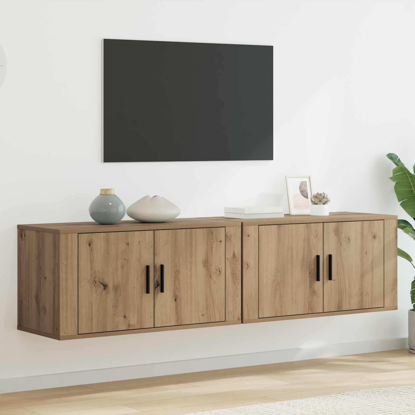 Meubles Tv Muraux 2 Pcs 100X34,5X40 Cm
