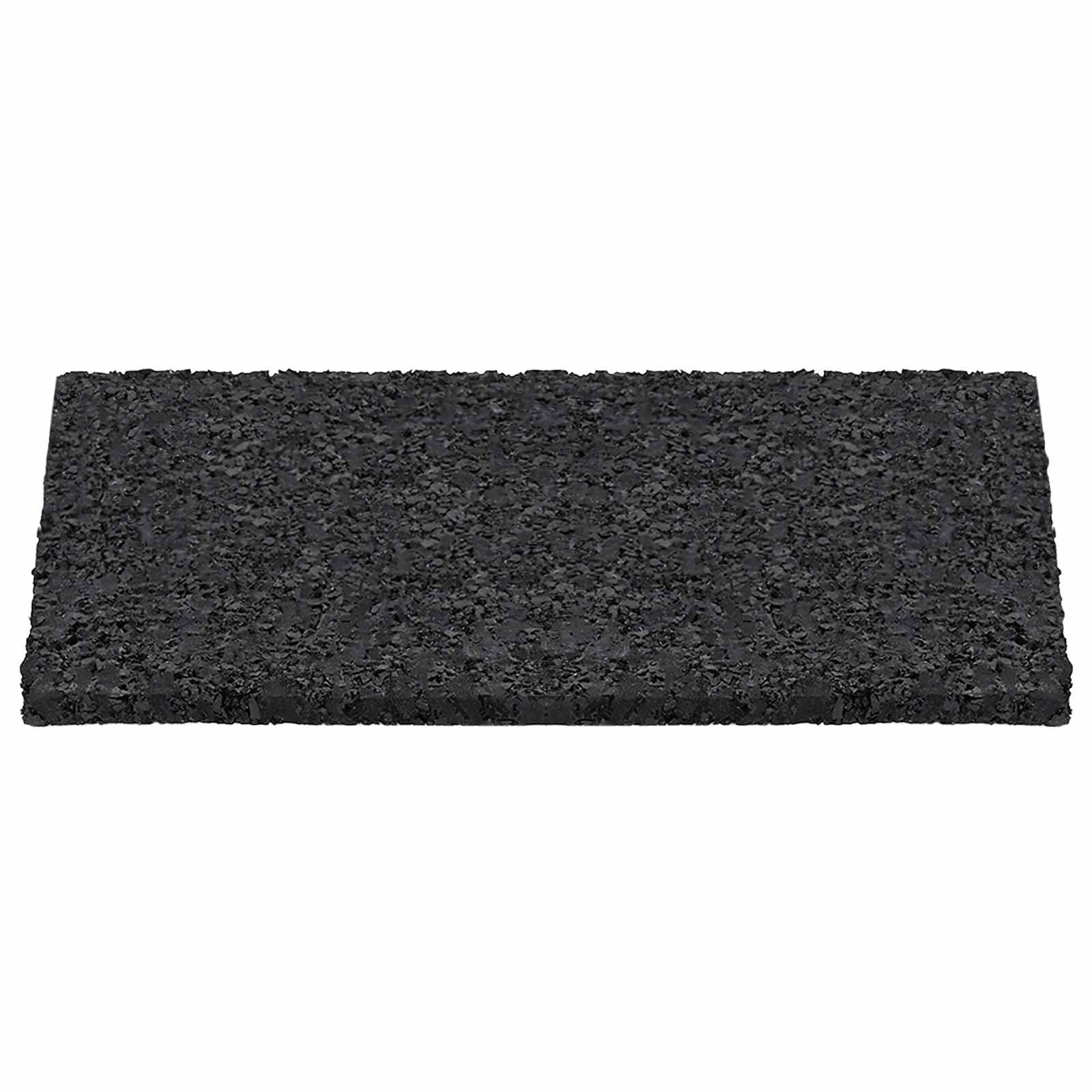 Tapis De Patio En Granulat De Caoutchouc Noir 6 X 9 X 0,3 Cm