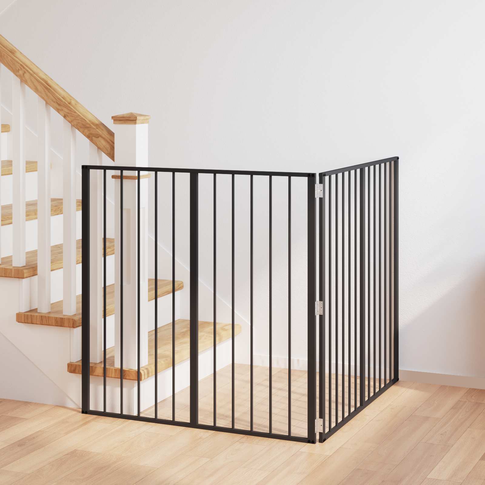 Porte Pour Chien 6 Pc Noir Acier Galvanisé