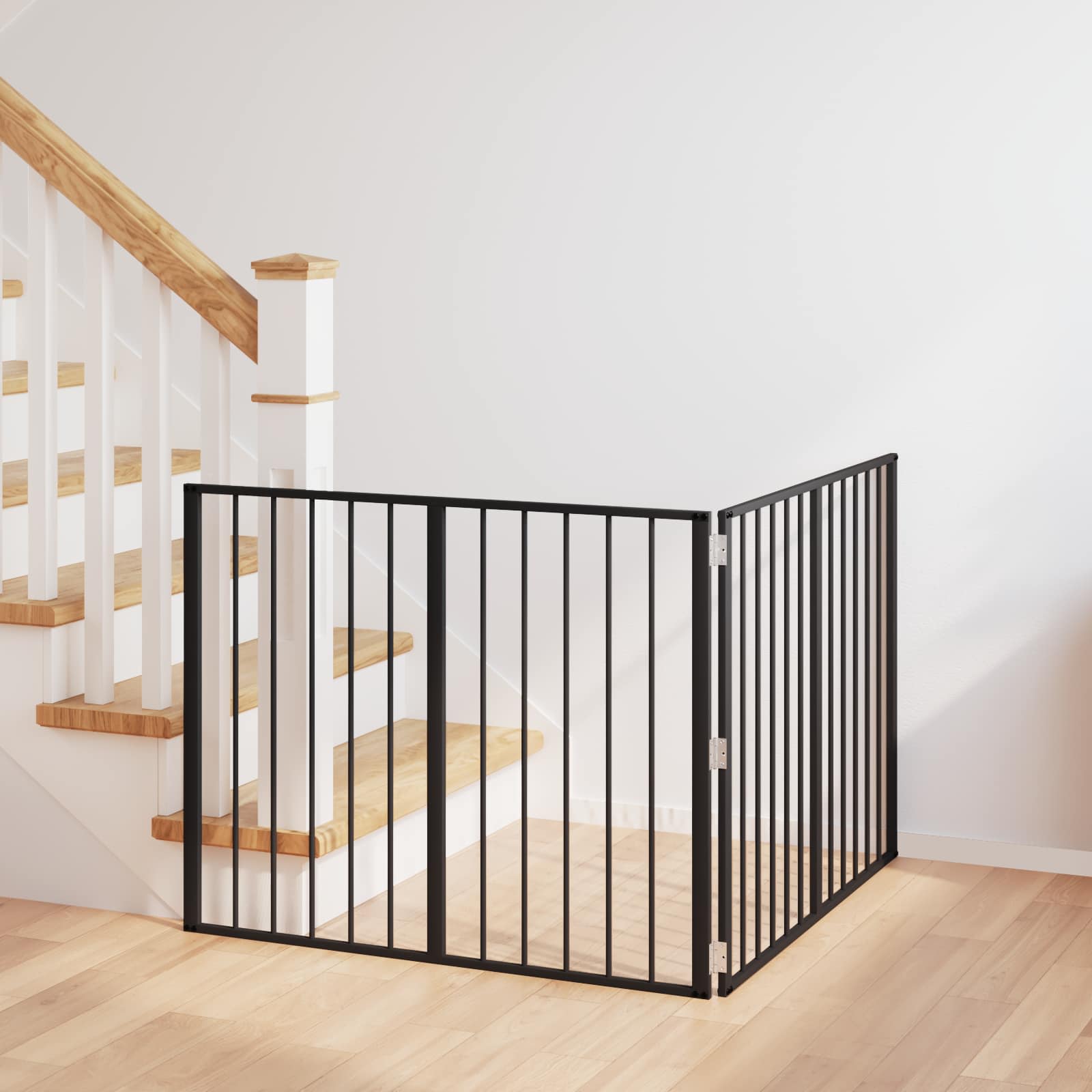 Porte Pour Chien 6 Pc Noir Acier Galvanisé