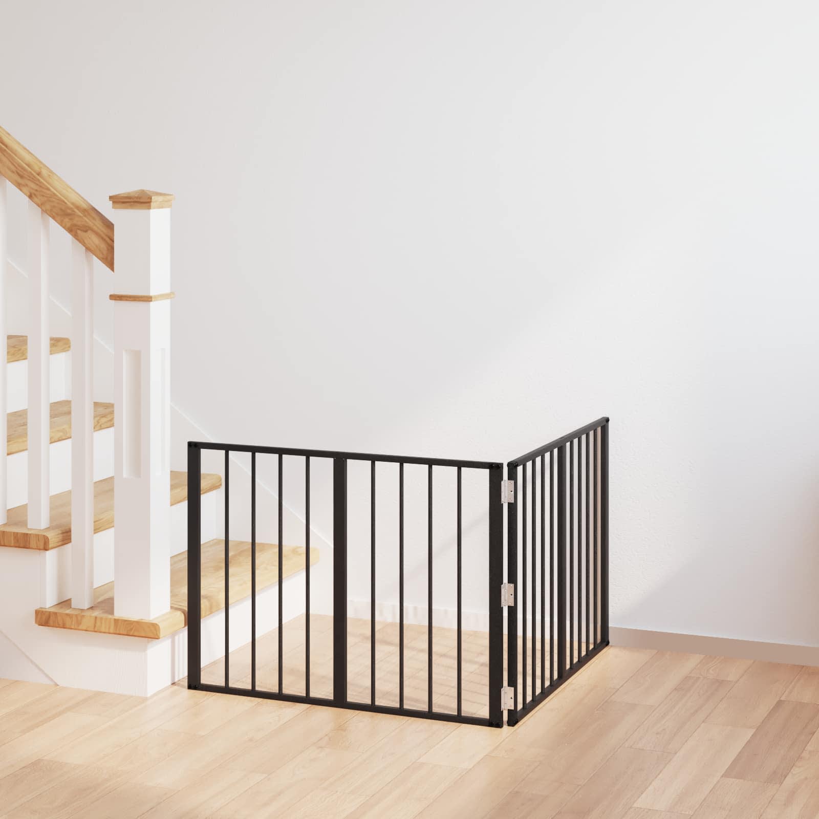 Porte Pour Chien 6 Pc Noir Acier Galvanisé