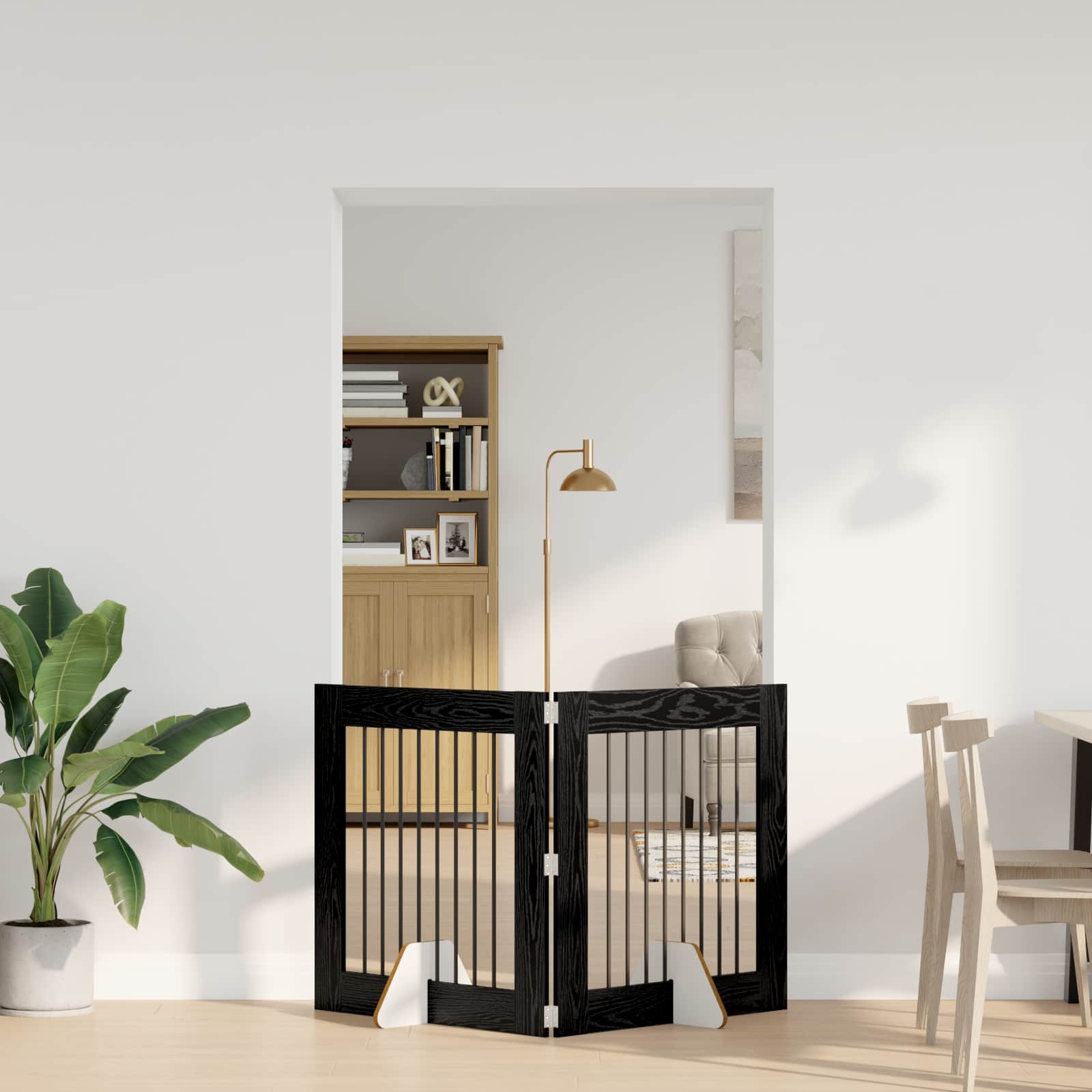Porte De Chien Pliable Avec Supports 2 Pc 200,5 Cm