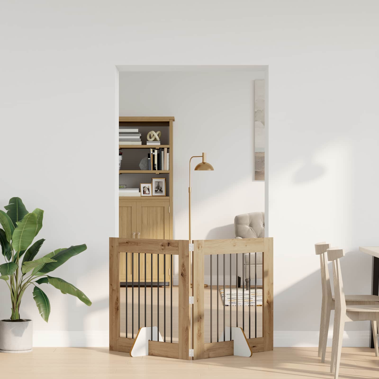 Porte De Chien Pliable Avec Supports 2 Pc 200,5 Cm