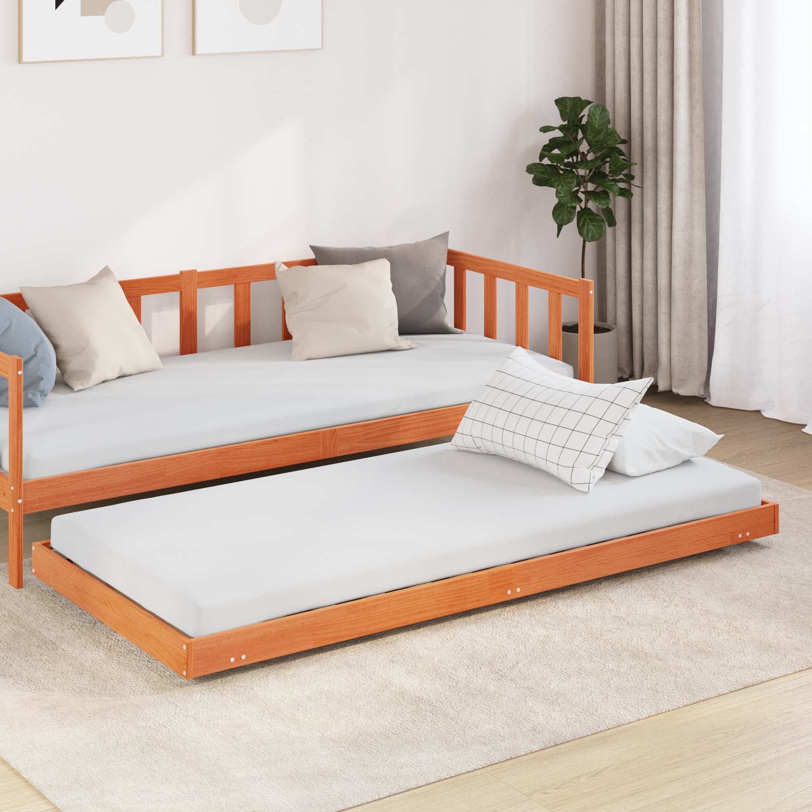 Cadre De Lit Sans Matelas Bois Pin Massif
