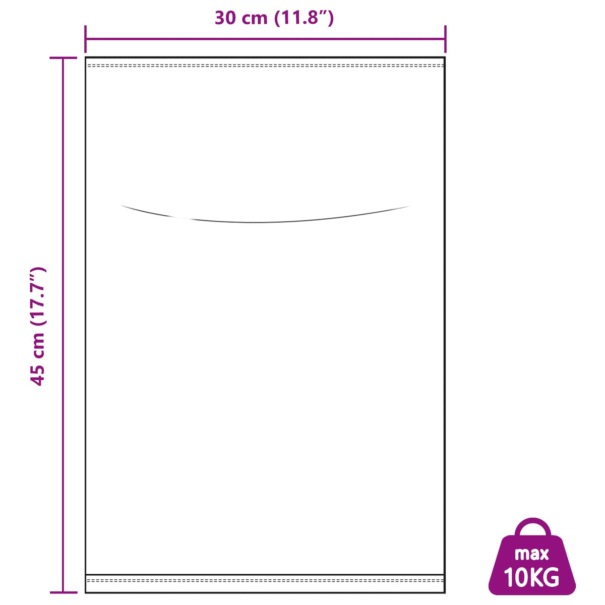 Sacs Tissés 10 Pièces Blanc Pp