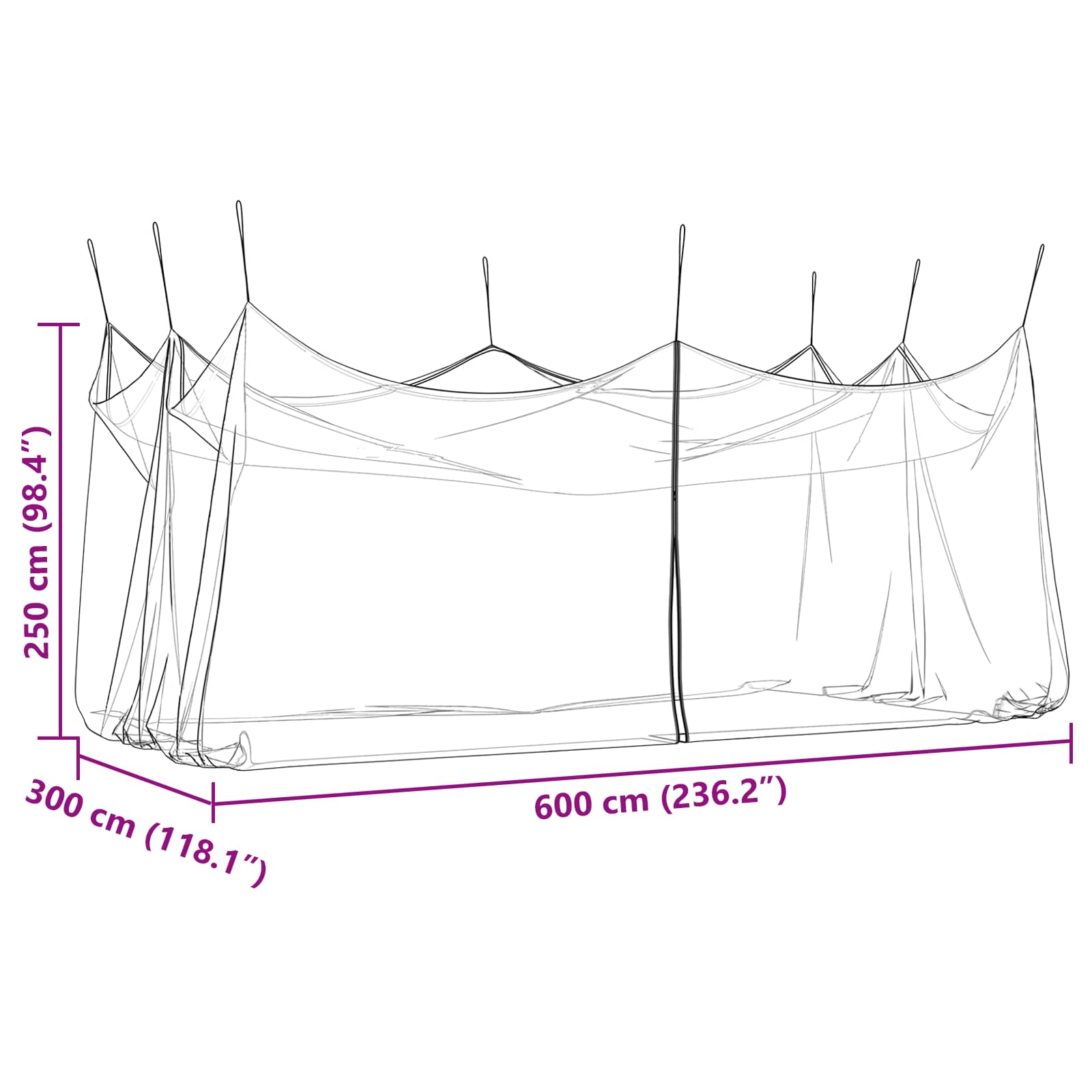 Filet Anti-Moustiques De Jardin 220 Mesh