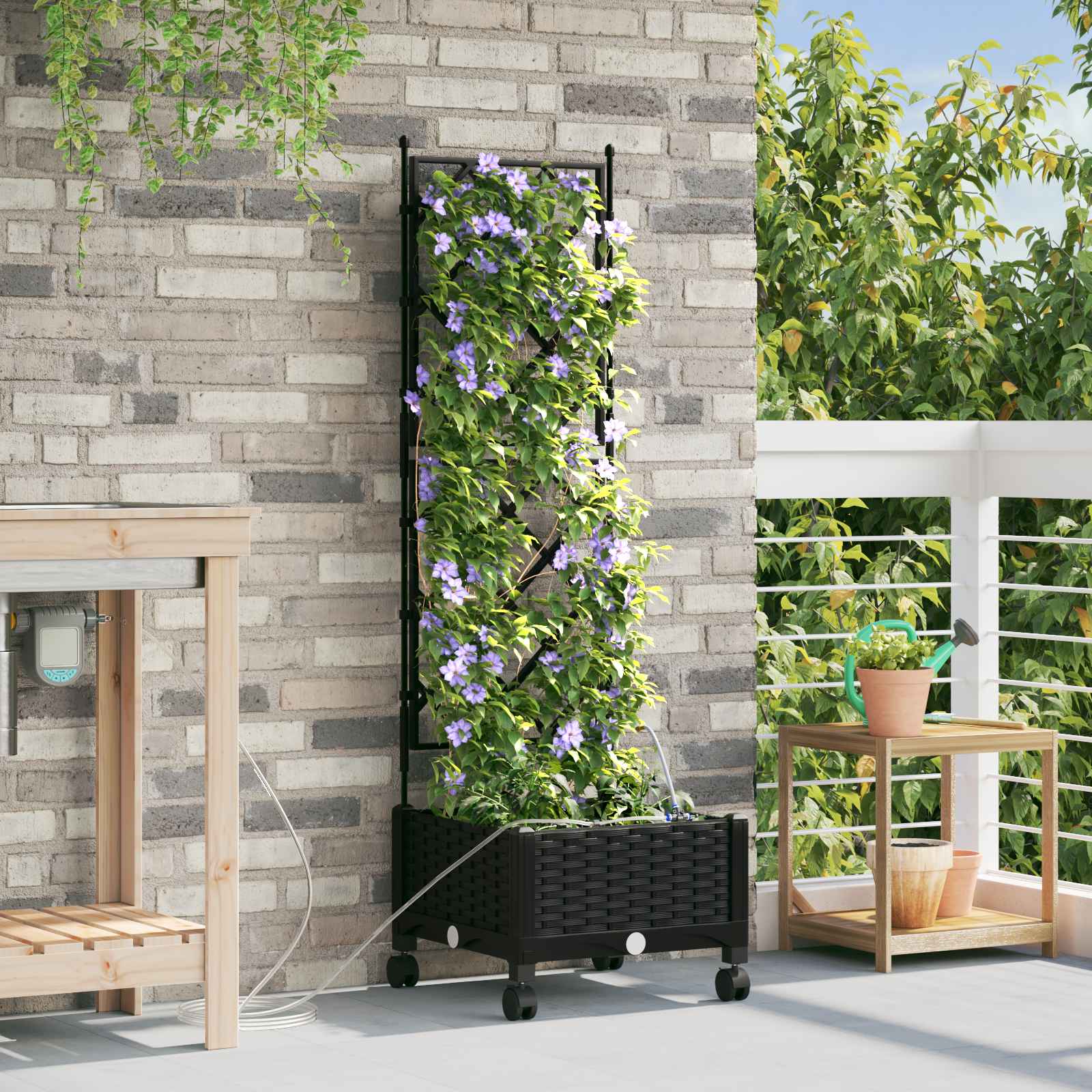 Cache-Pot De Jardin 4 Pc Pp