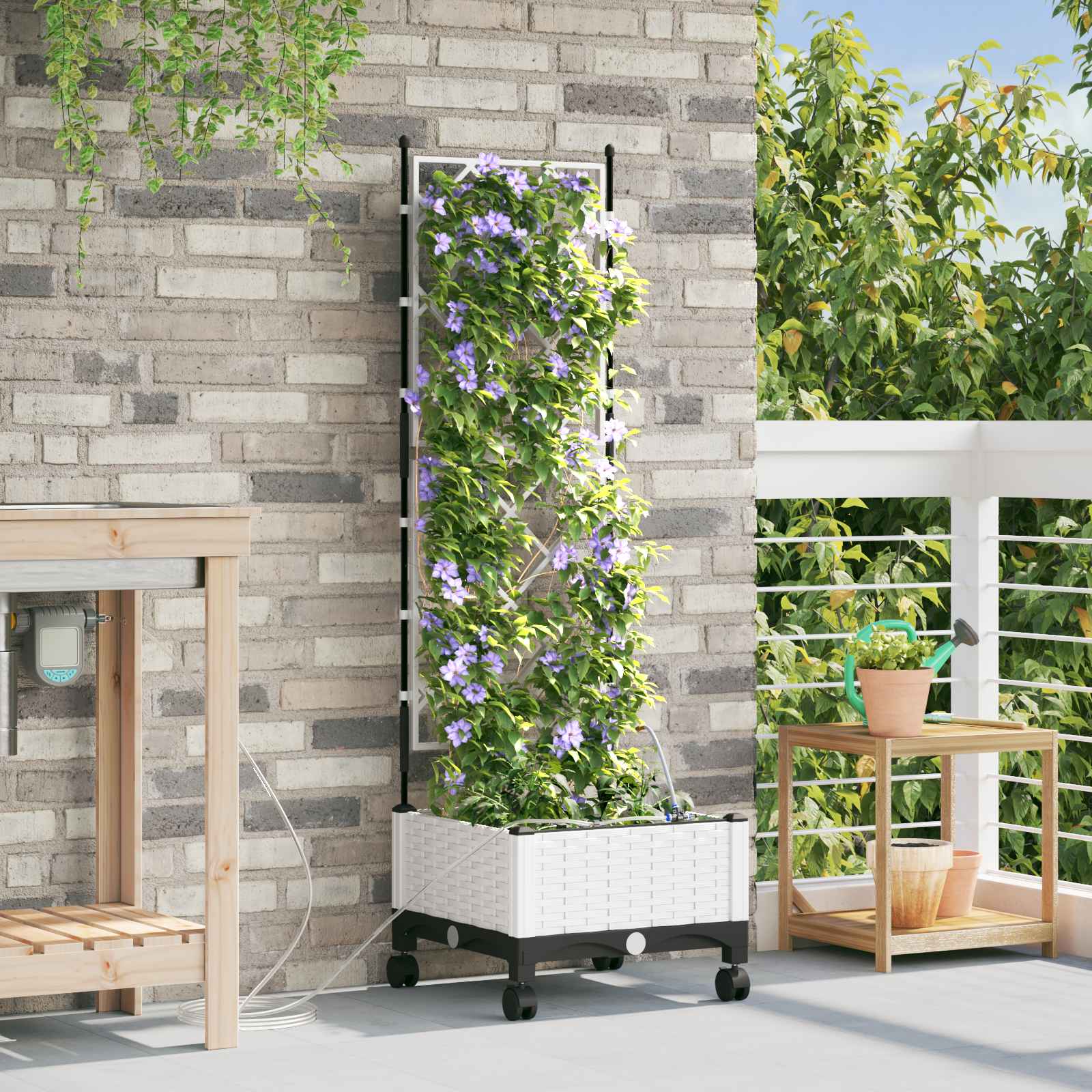 Cache-Pot De Jardin 4 Pc Pp