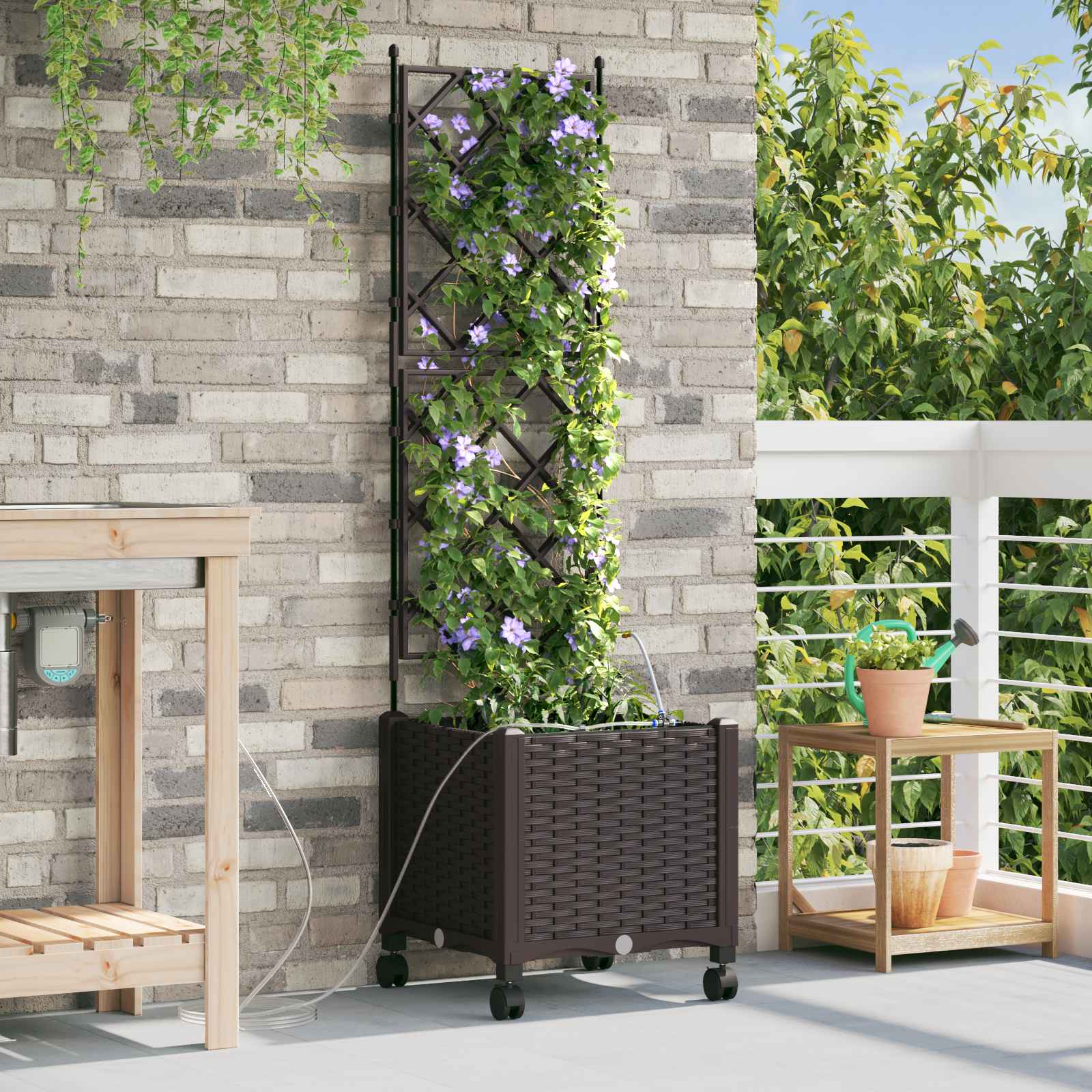 Cache-Pot De Jardin 4 Pc Pp
