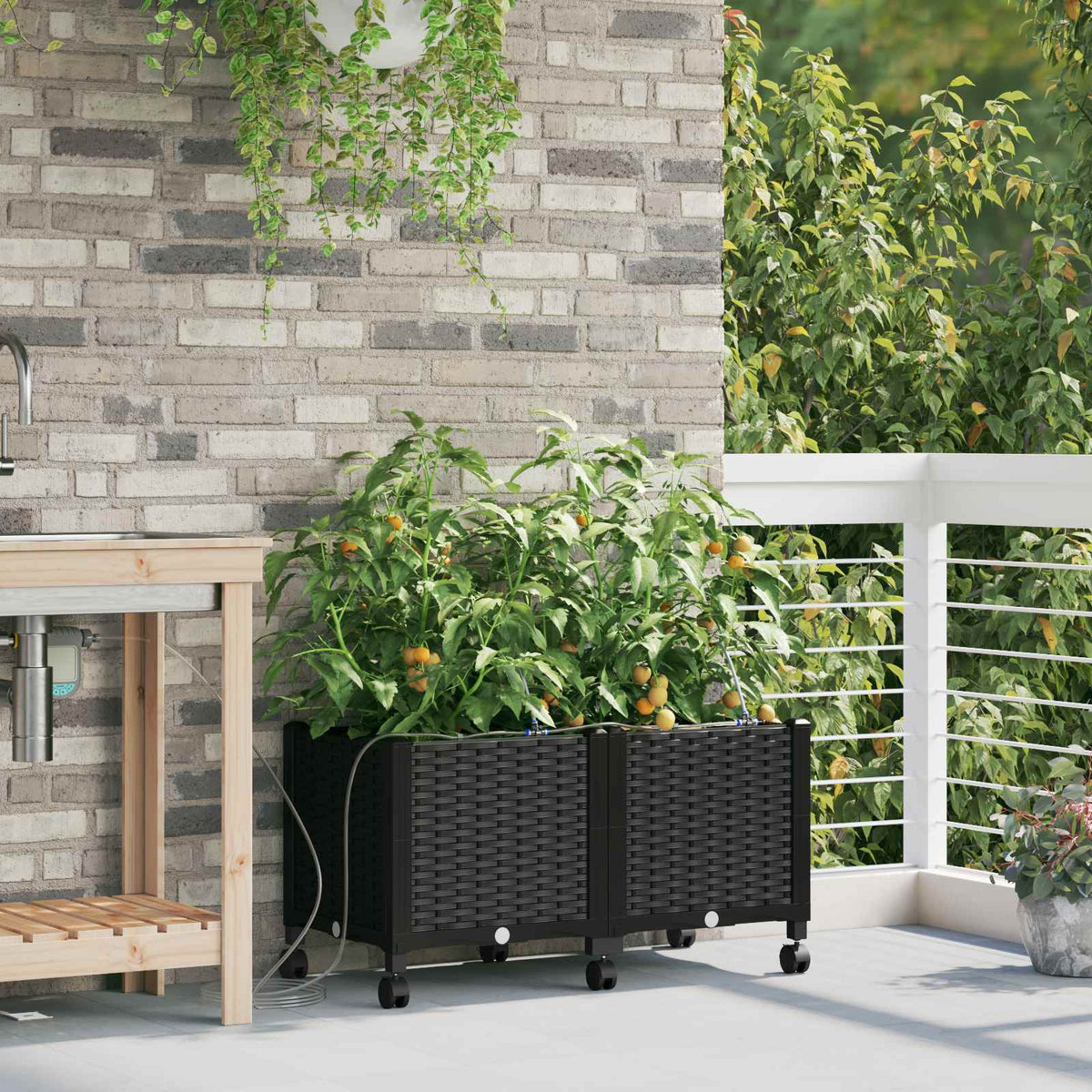 Cache-Pot De Jardin 4 Pc Pp