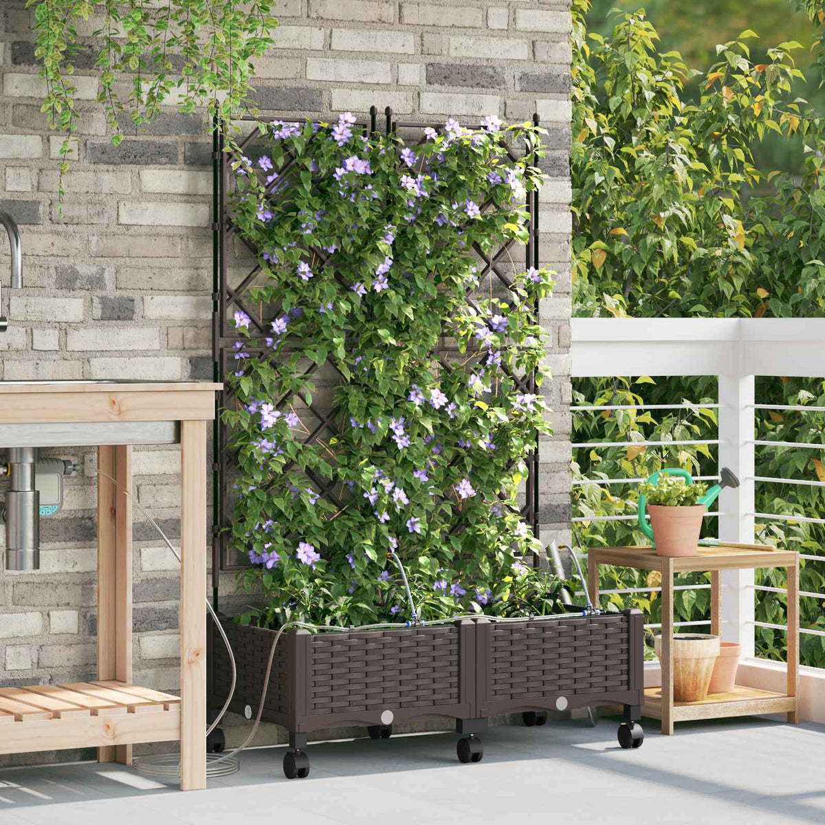 Cache-Pot De Jardin 4 Pc Pp