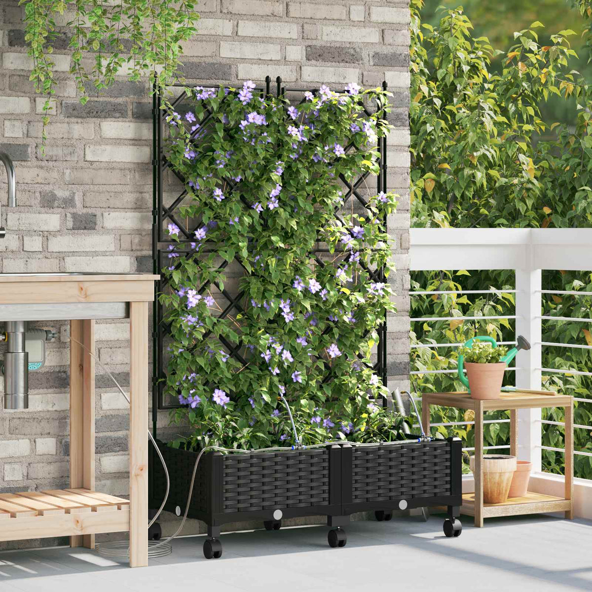 Cache-Pot De Jardin 4 Pc Pp