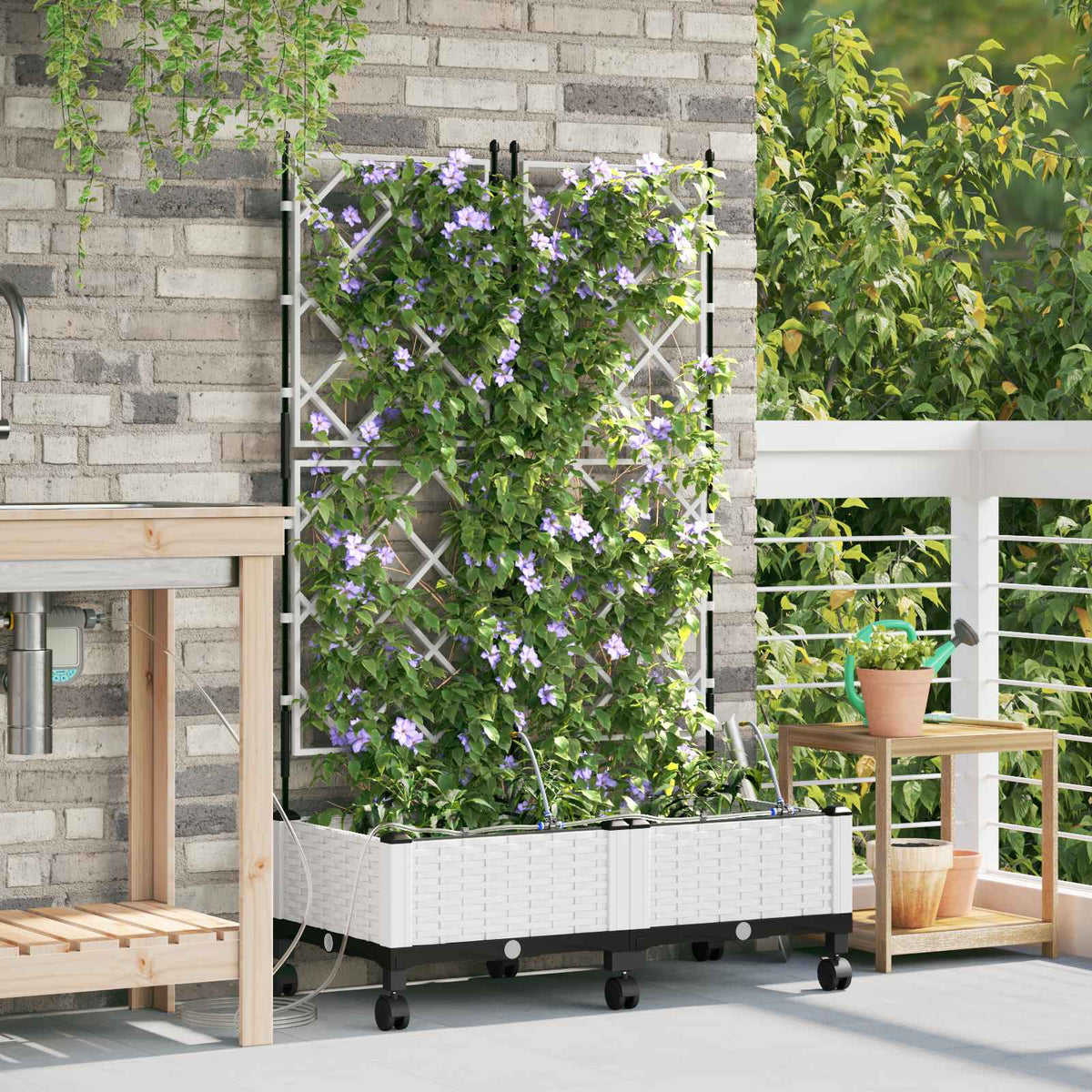 Cache-Pot De Jardin 4 Pc Pp