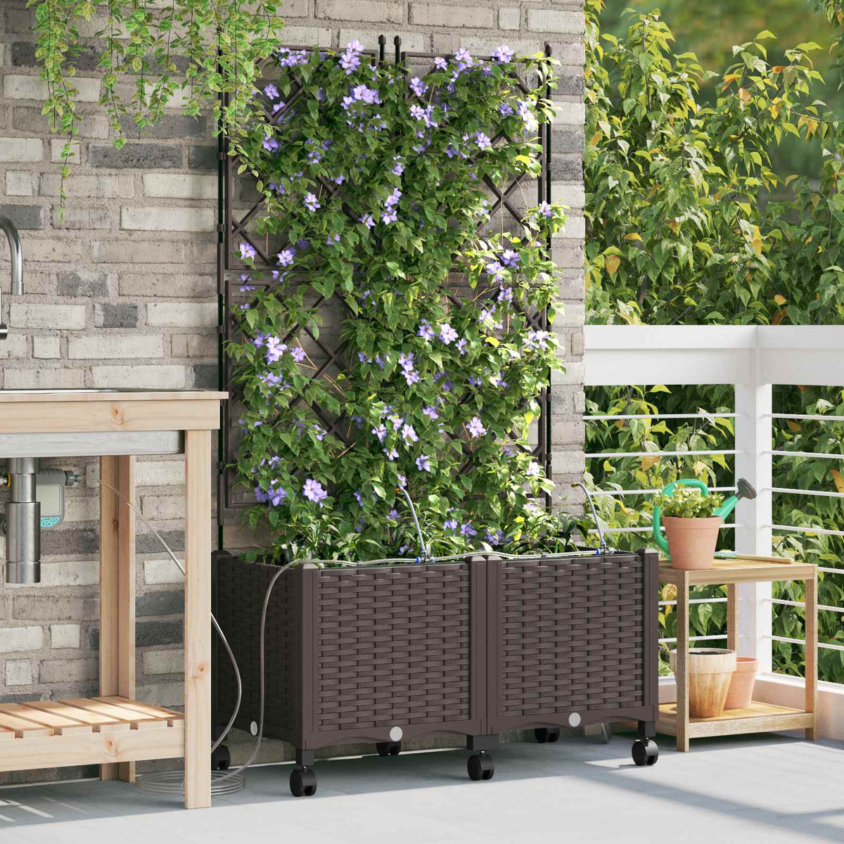 Cache-Pot De Jardin 4 Pc Pp