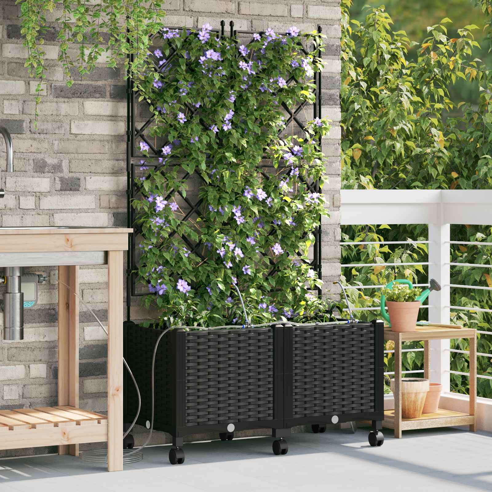 Cache-Pot De Jardin 4 Pc Pp
