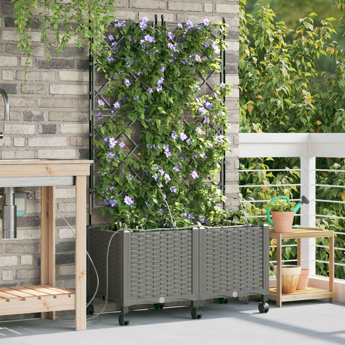 Cache-Pot De Jardin 4 Pc Pp