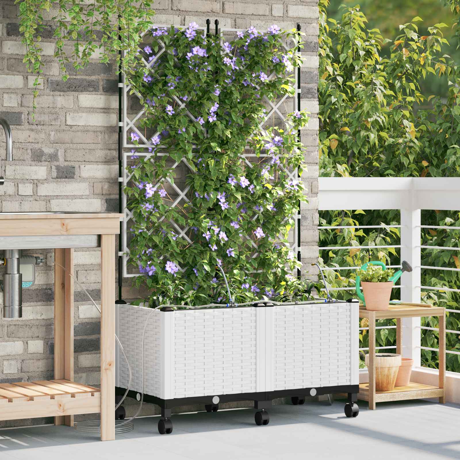 Cache-Pot De Jardin 4 Pc Pp